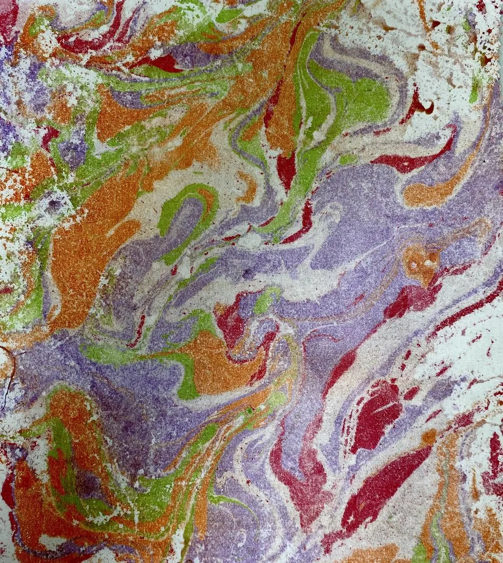 Marbling, paleta cálida